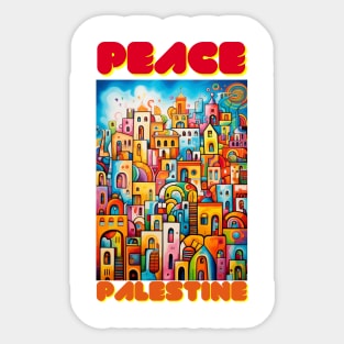 Peace Palestine Sticker